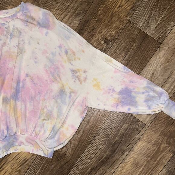 Young Fabulous & Broke Juliette Pastel Tie Dye Relaxed Pullover Size XS - Picture 10 of 12